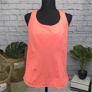 Lululemon Coral tank top with build in bra 12